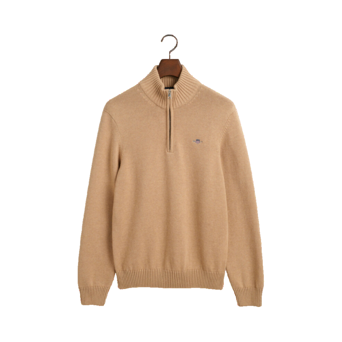 Casual Cotton Halfzip - Khaki