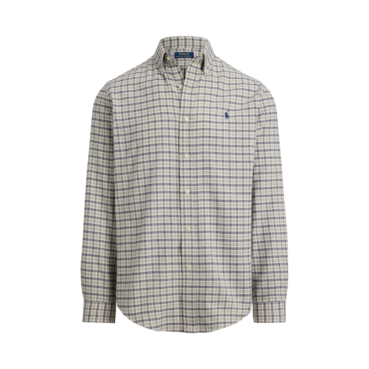 Long Sleeve Sport Shirt - White Grey Multi