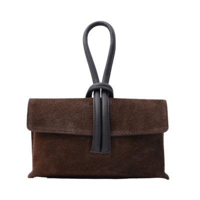 Barletta in Suede - Dark brown suede