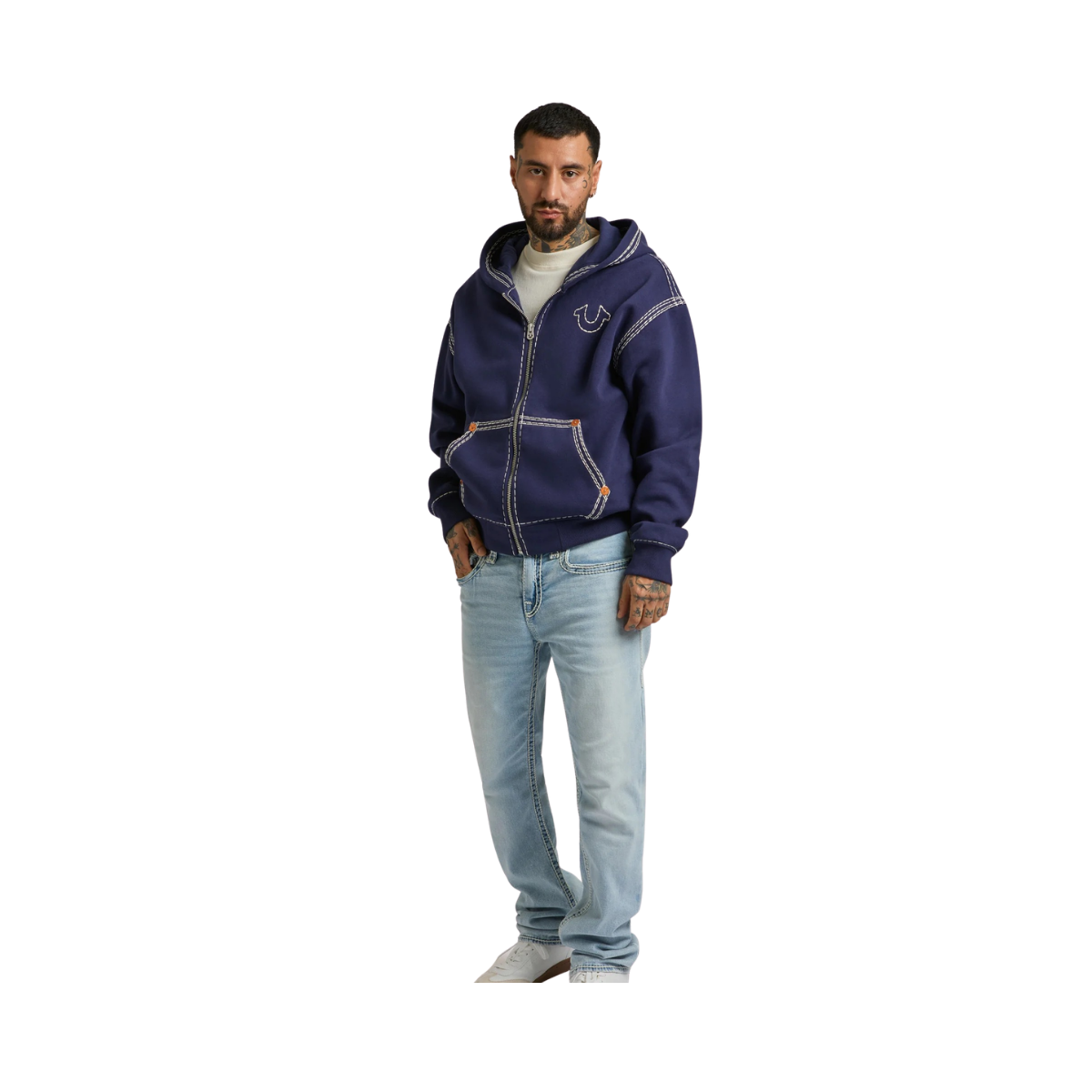 Super Boxy Zip Up Hoodie - Eclipse