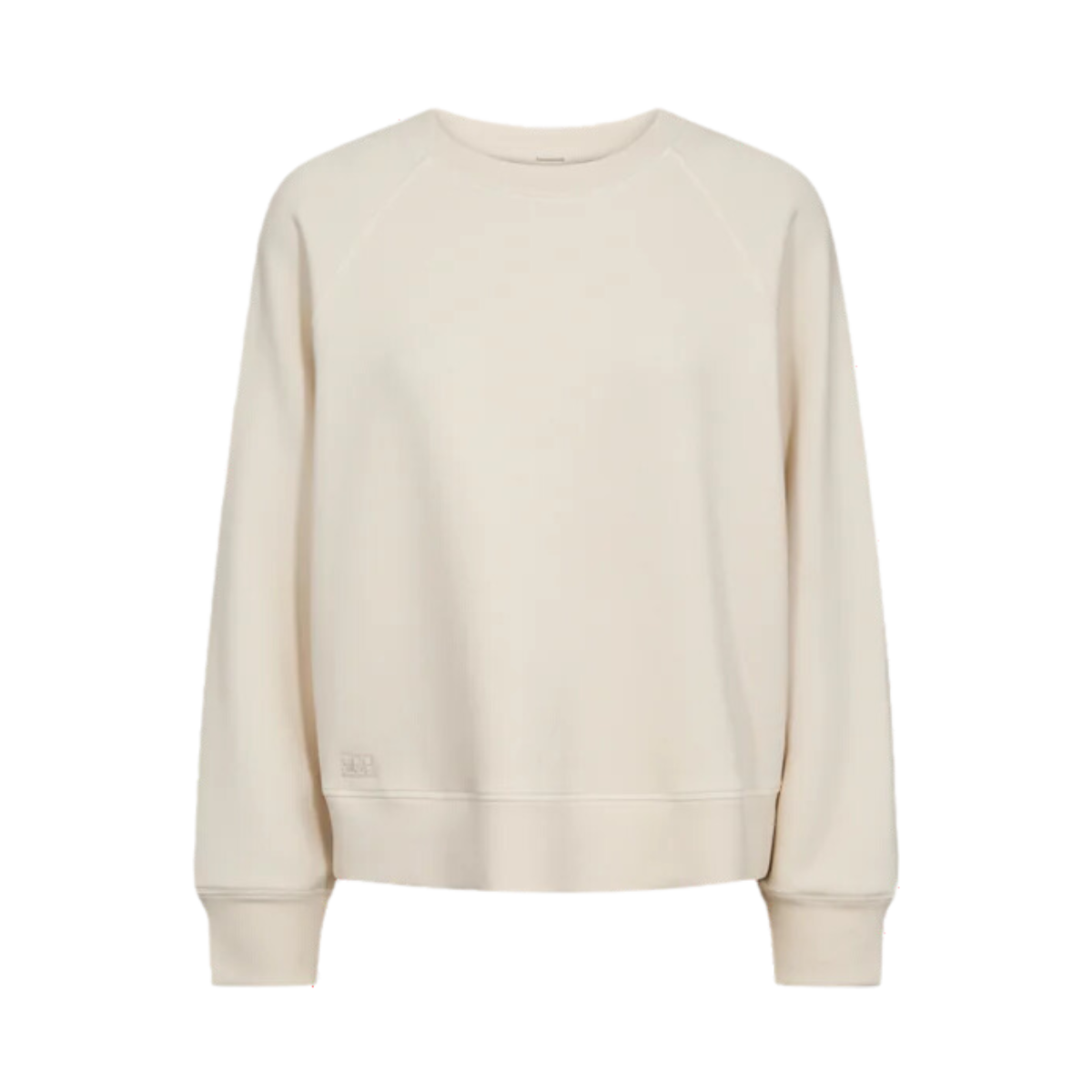 MMAbello O-LS Basic Sweatshirt - Ecru