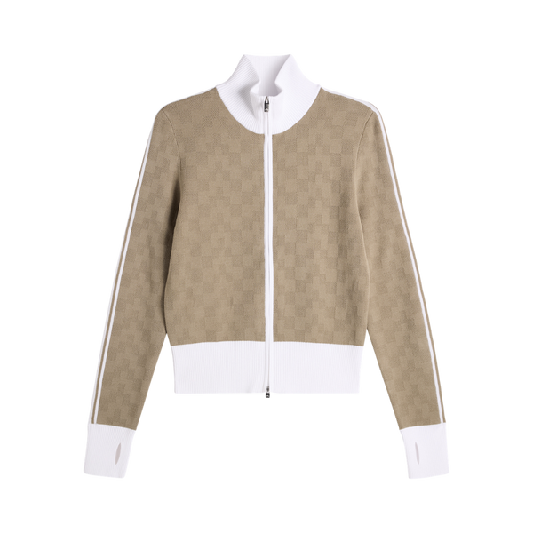 Kerla Knitted Full Zip Sweater - Brindle