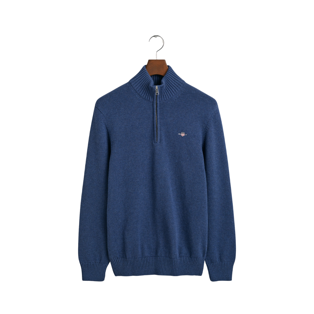 Casual Cotton Halfzip - Blue