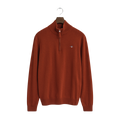 Superfine Lambswool Half Zip - Modern Rust