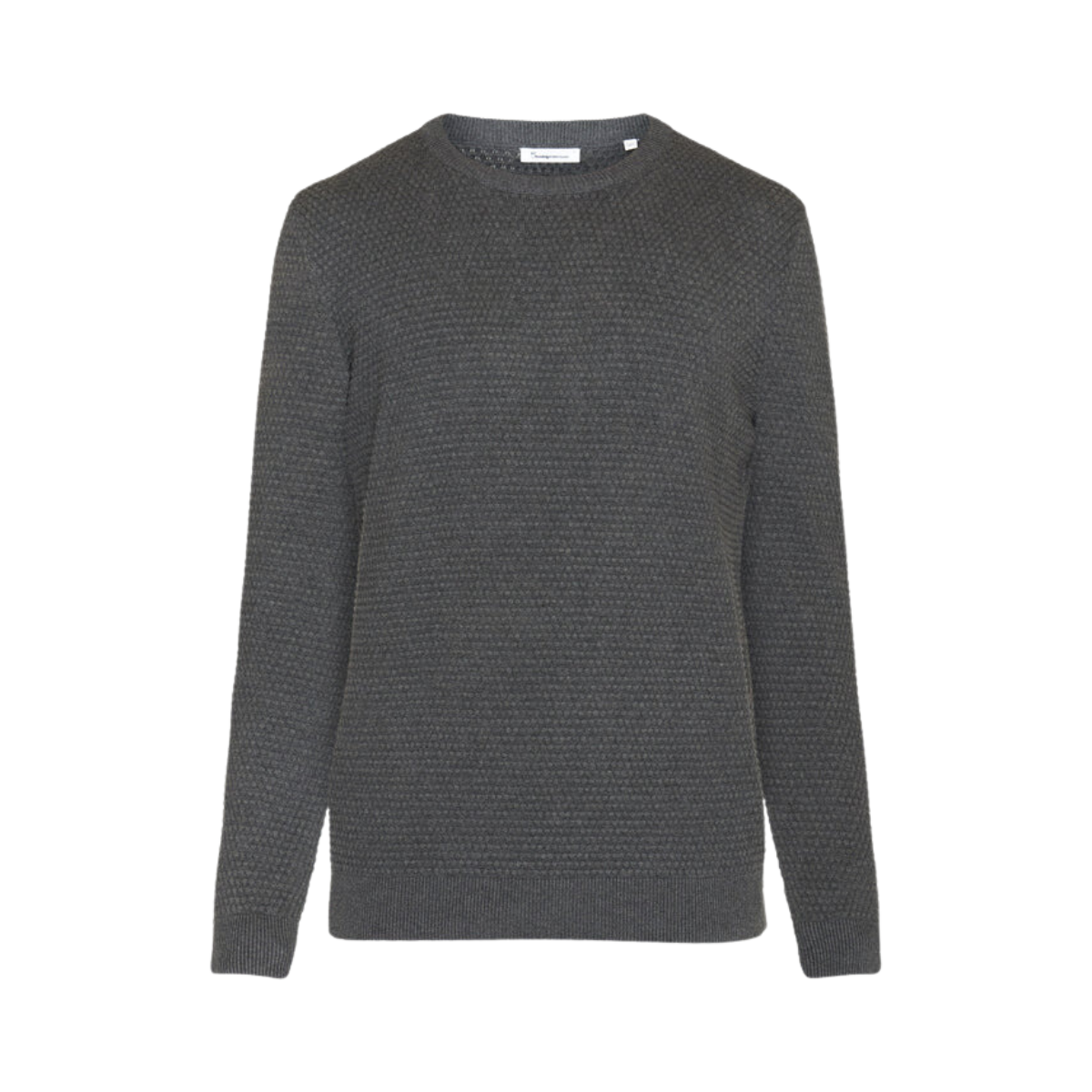 Vagn Reg Bubble Knit Crew Neck - Grey