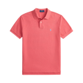 Custom Slim Fit Mesh Polo Shirt - Red Sky