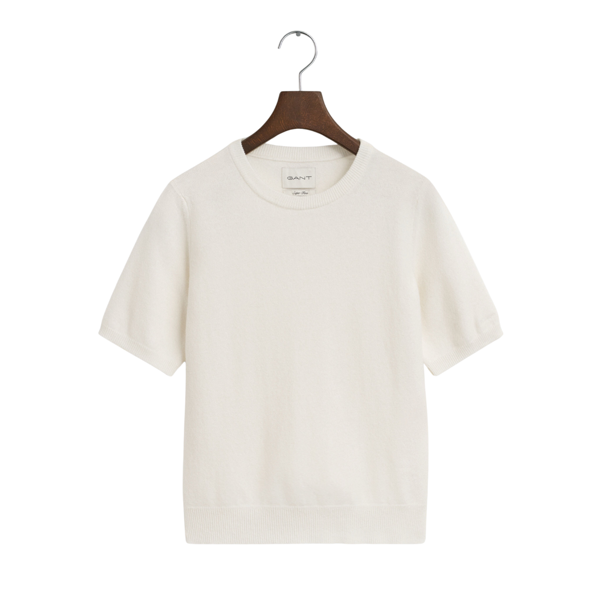 Superfine Lambswool SS C-Neck - Cream