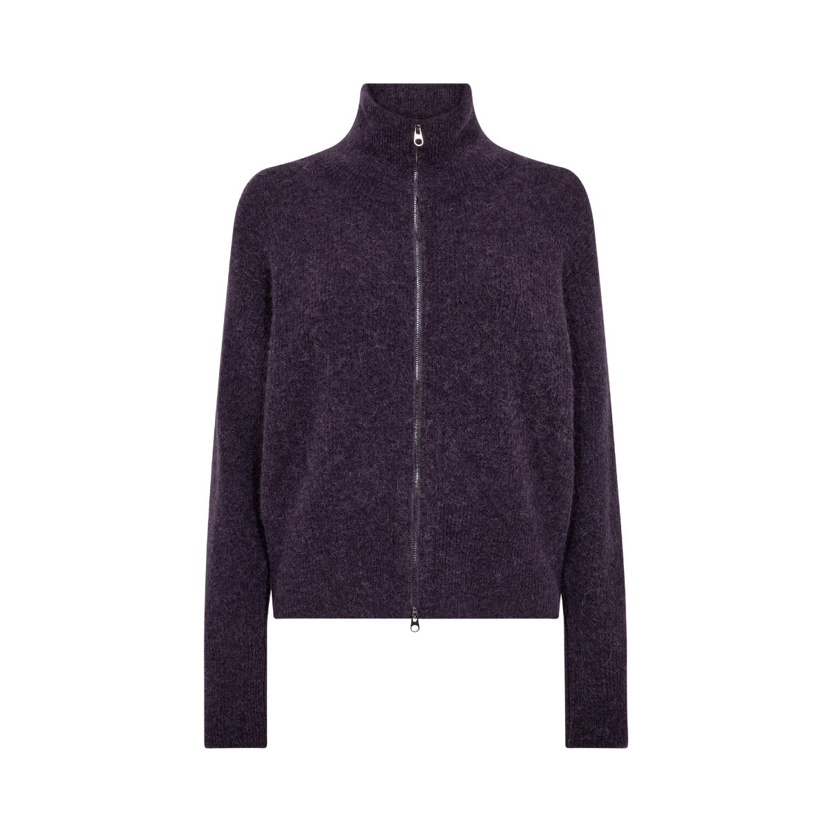 MMThora Knit Zip Cardigan - Sweet Grape