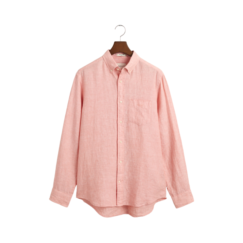 Regular Linen Shirt - Pink