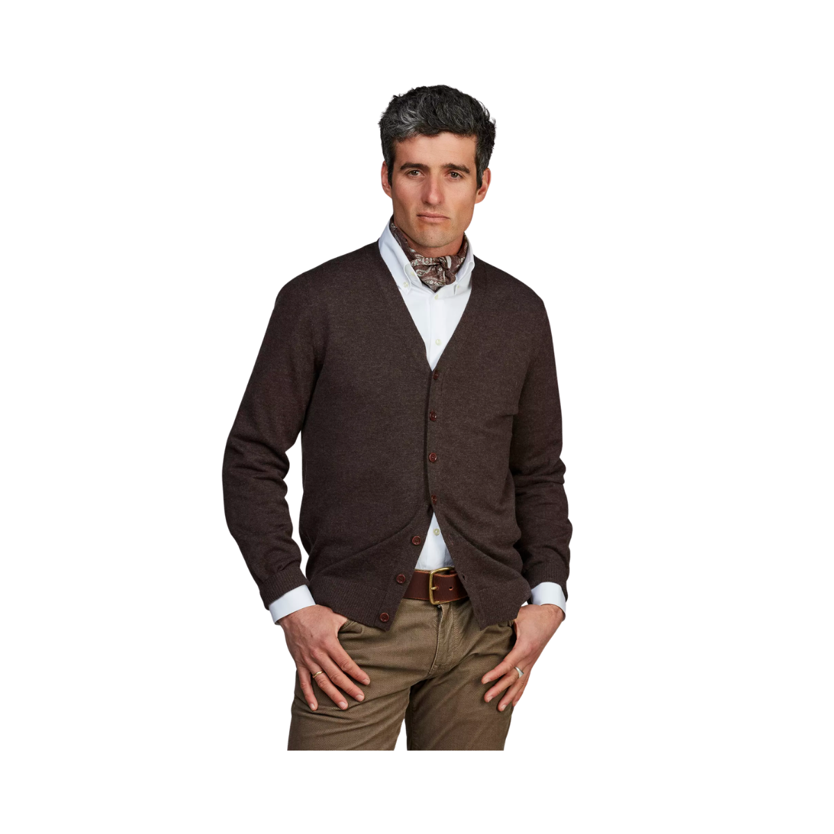 Classic Cardigan - Dark Brown
