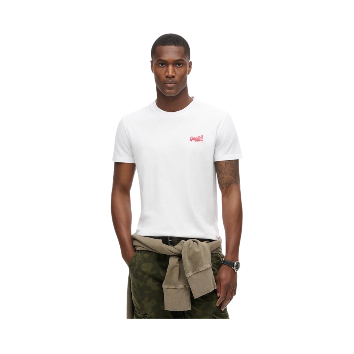 Essential Logo EMB Tee - Optic/Hazard Orange