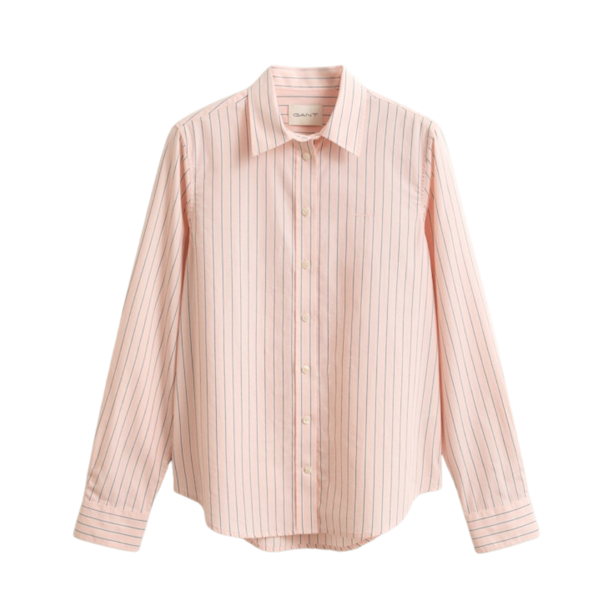 Classic Poplin Stripe Shirt - 647 Apricot Pink