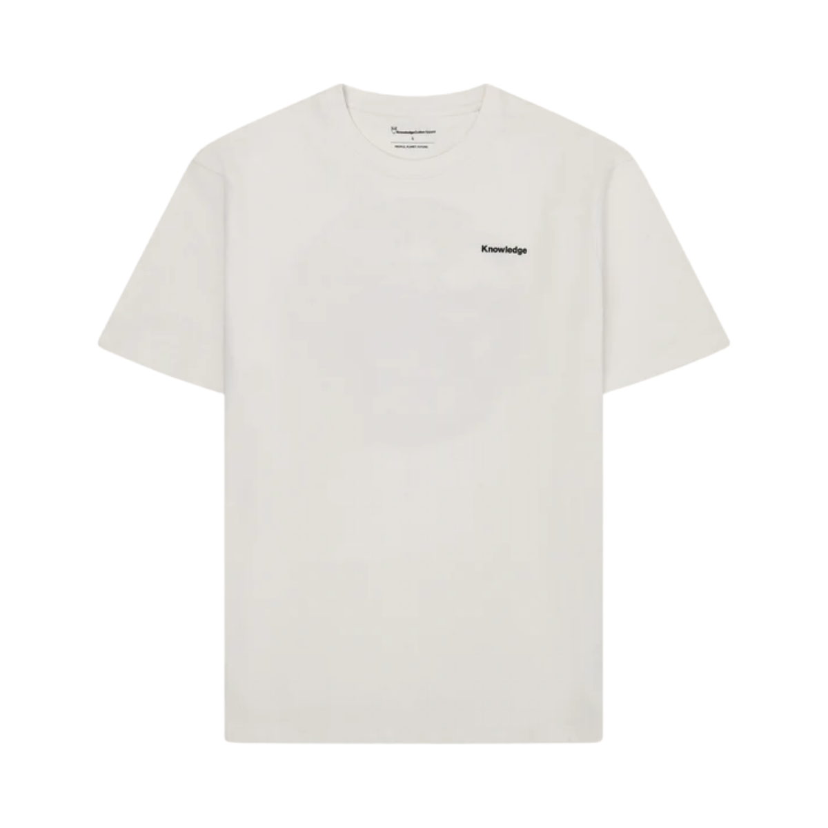 Heavy  Scenery Back Print T-shirt - Egret