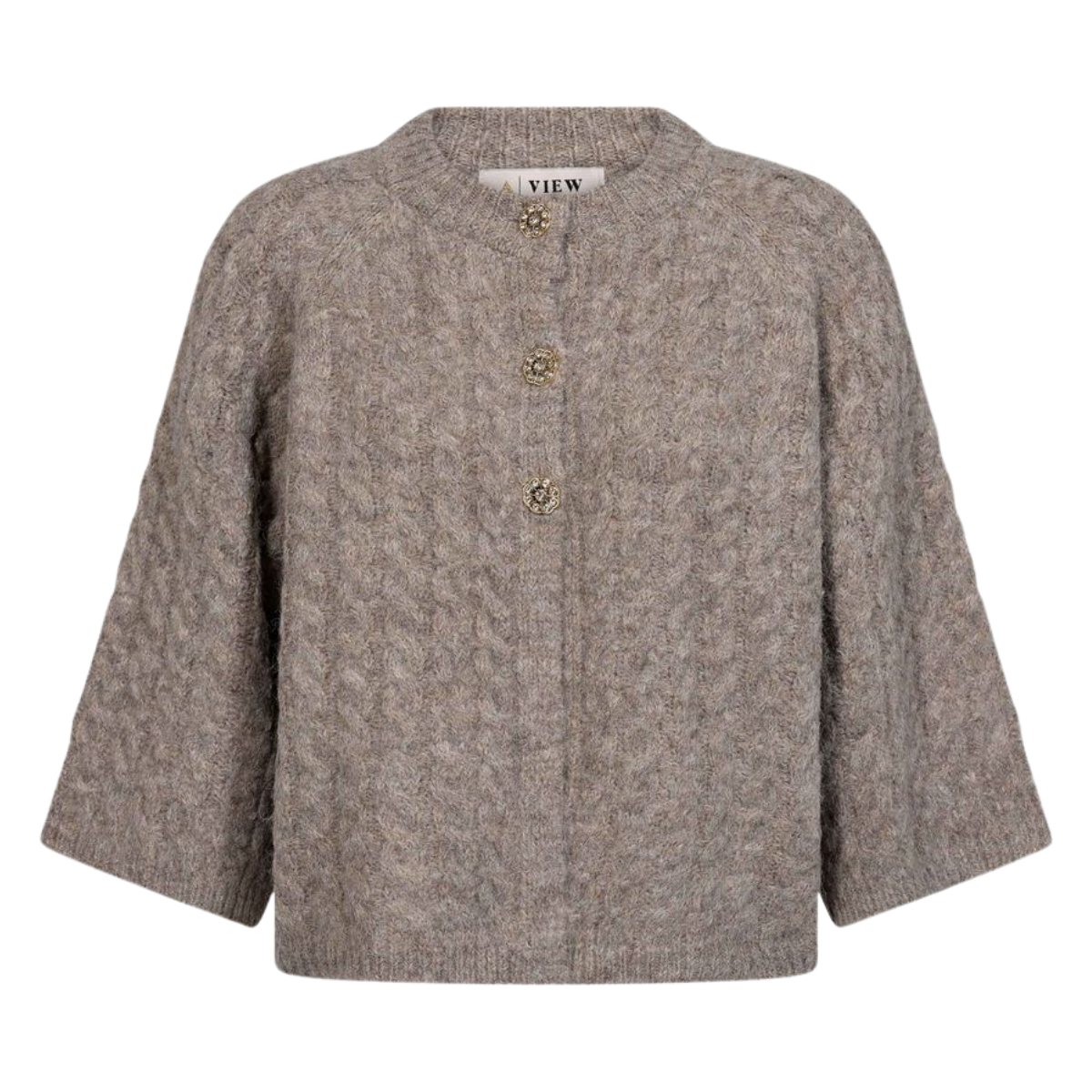 Kabba New Knit Cardigan - 118 Light Brown
