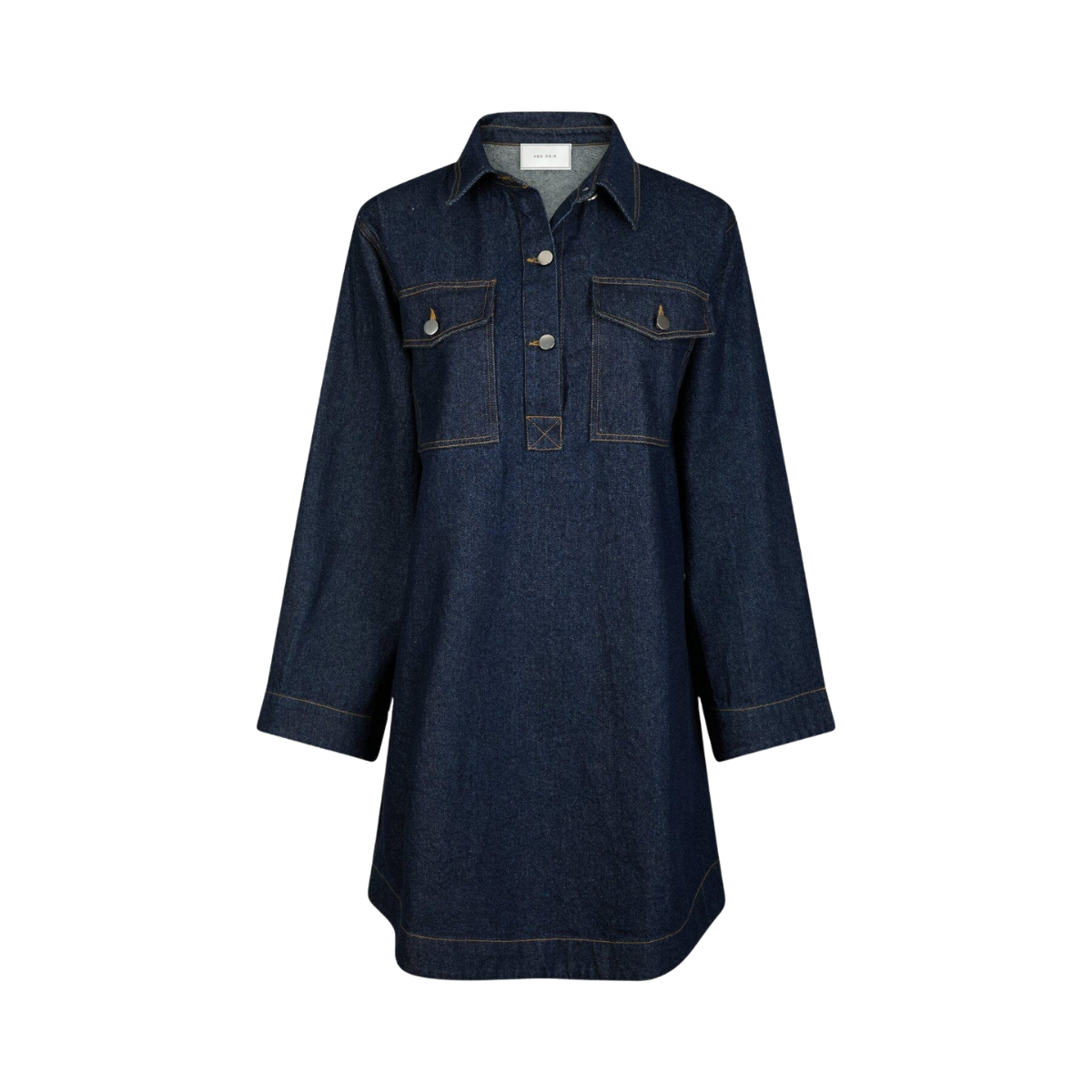 Paras Denim Dress - Dark Blue
