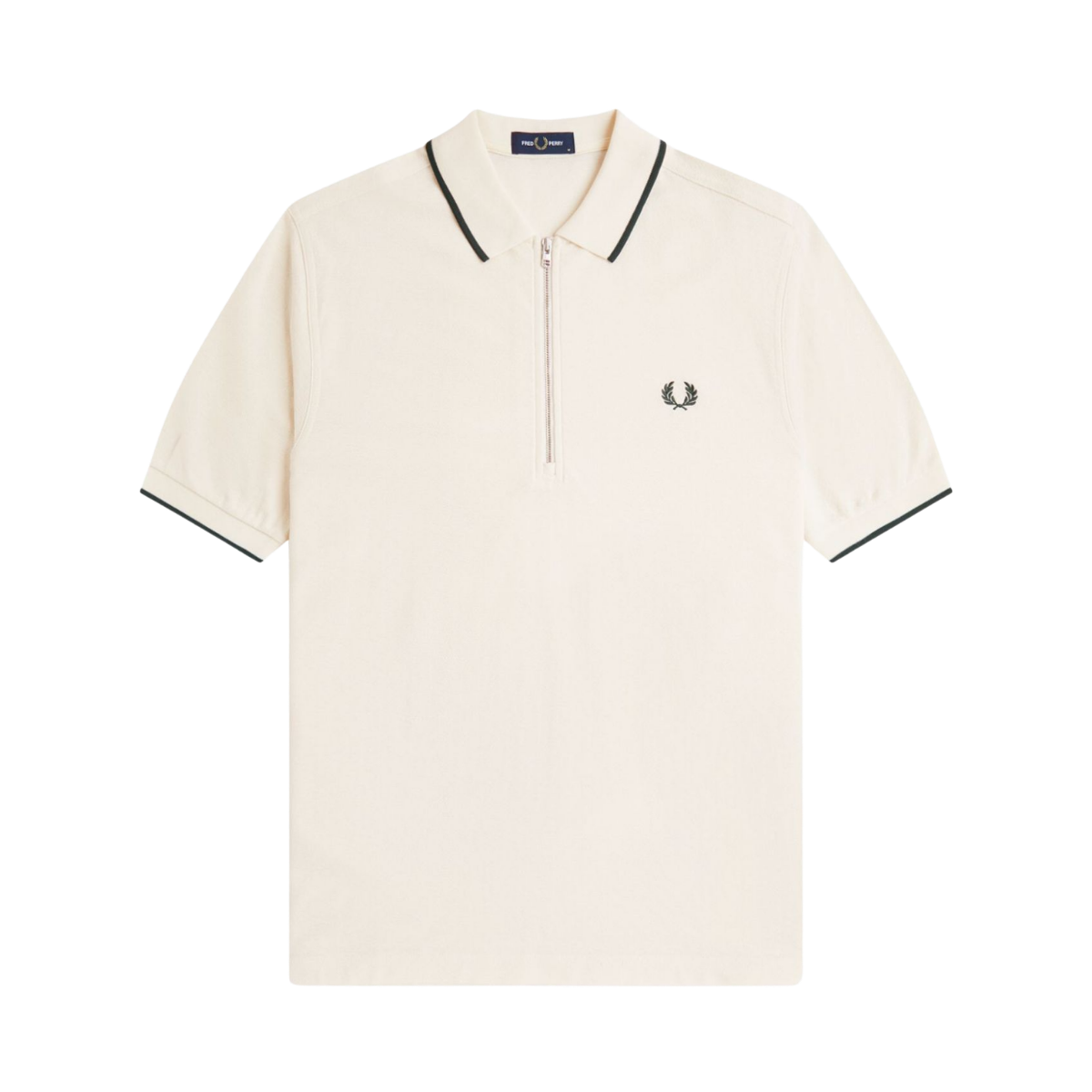 Crepe Pique Polo Shirt - Ecru