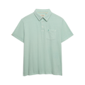 Classic Cotton Linen Polo - Fresh Mint Green