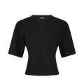 Asha Boxy Tee - Black