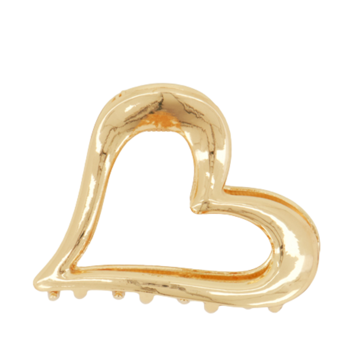 Hairclip heart gold - Gold
