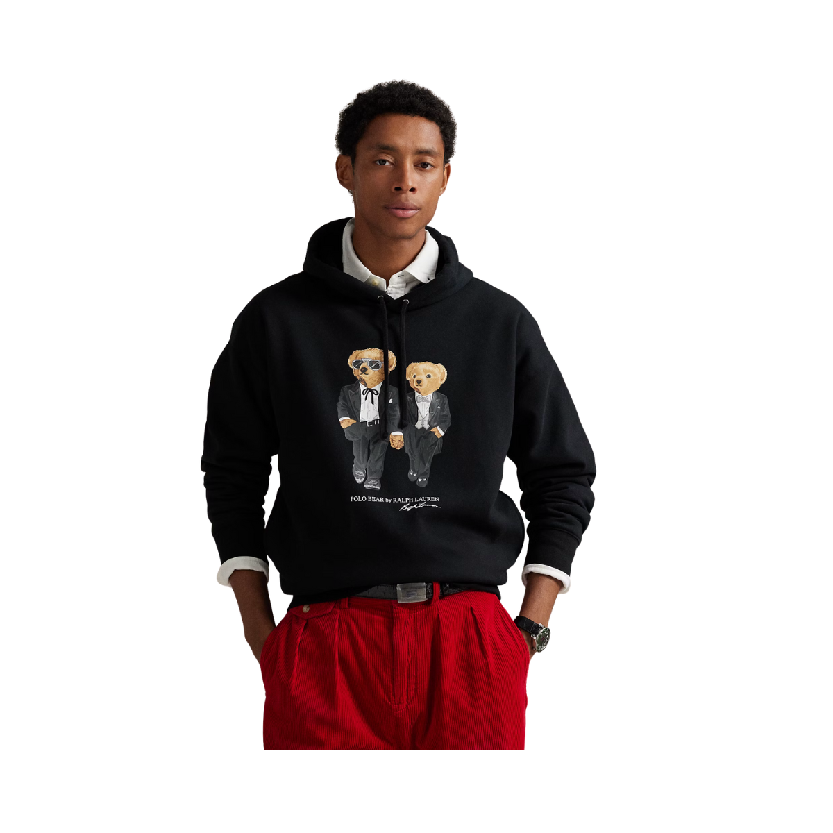 Long Sleeve Sweatshirt - Polo Black Holiday Bear