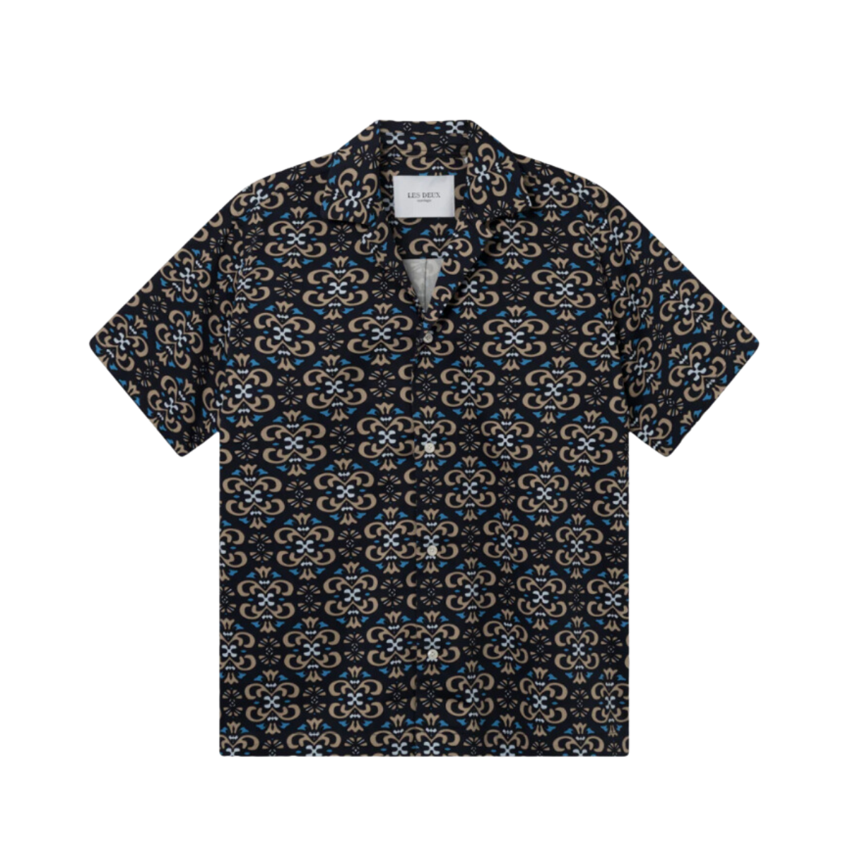 Hendrix AOP SS Shirt - Navy