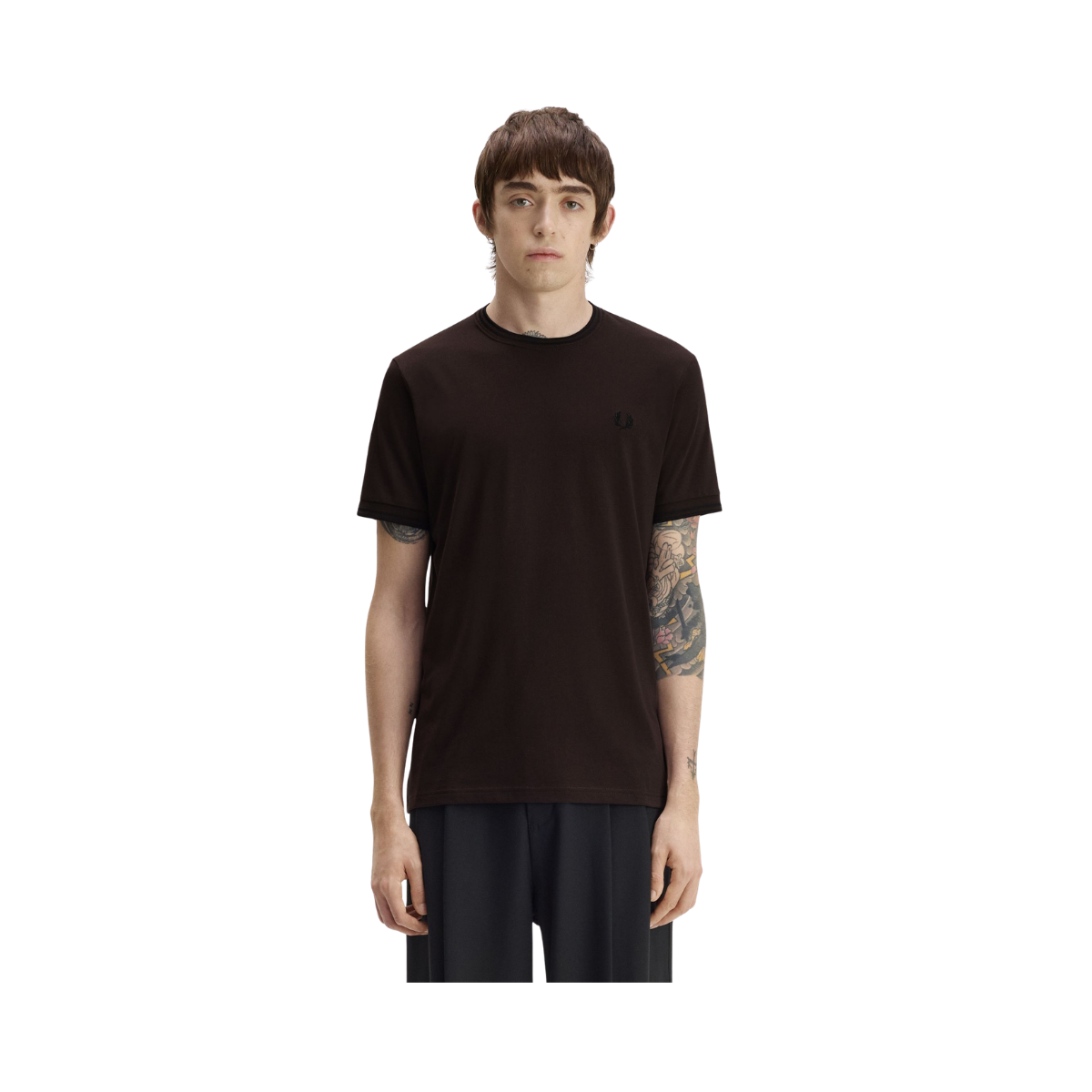 Twin Tipped T-Shirt - Rich Brown/Black
