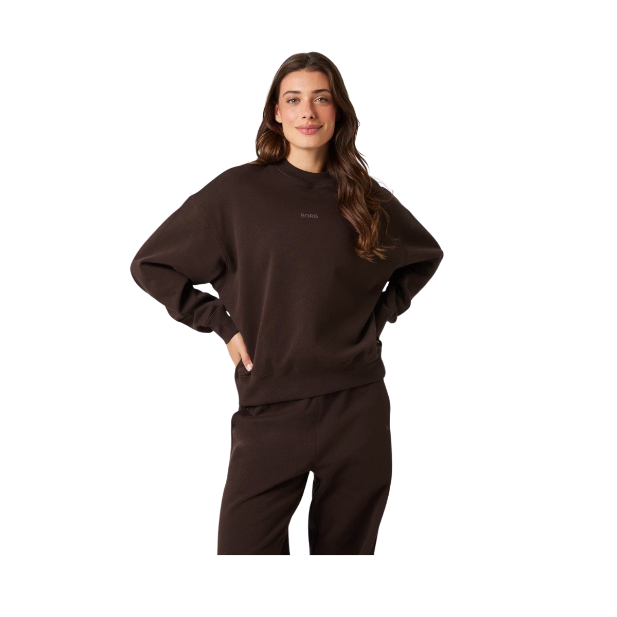 Studio Oversized Sweatshirt - Coffee Bean