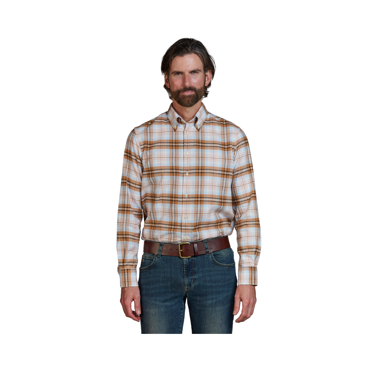 Twill Flanel Shirt - Orange