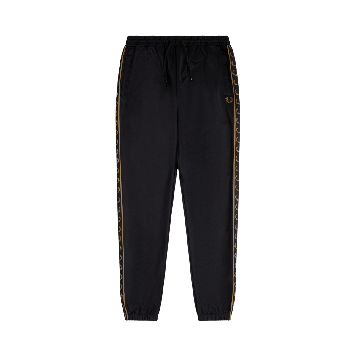 CONTRAST TAPE TRACK PANT - Black