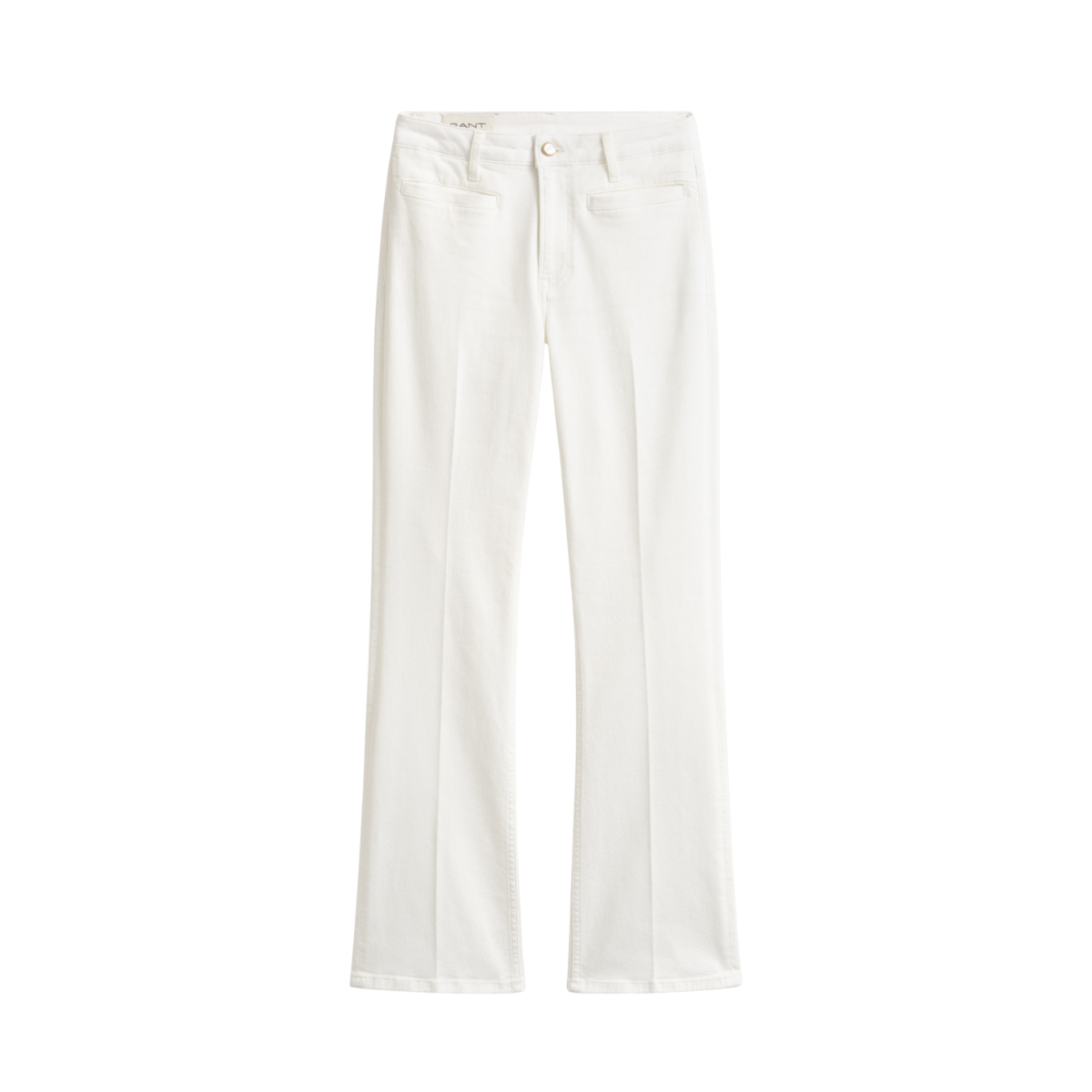 Slim Flare Monogram Jeans - Eggshell