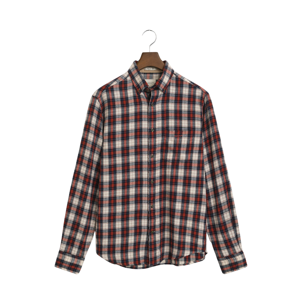 Windblown Flannel Check Shirt - Modern Rust