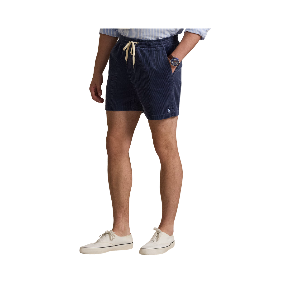 Woven Shorts - Boston Navy