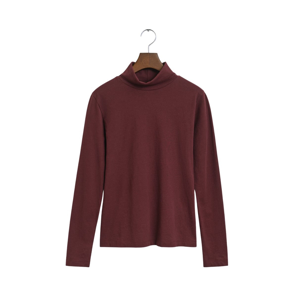 Light Cotton LS Turtleneck - Plum Wine