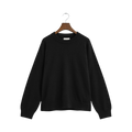 Superfine Lambswool C-Neck - Black