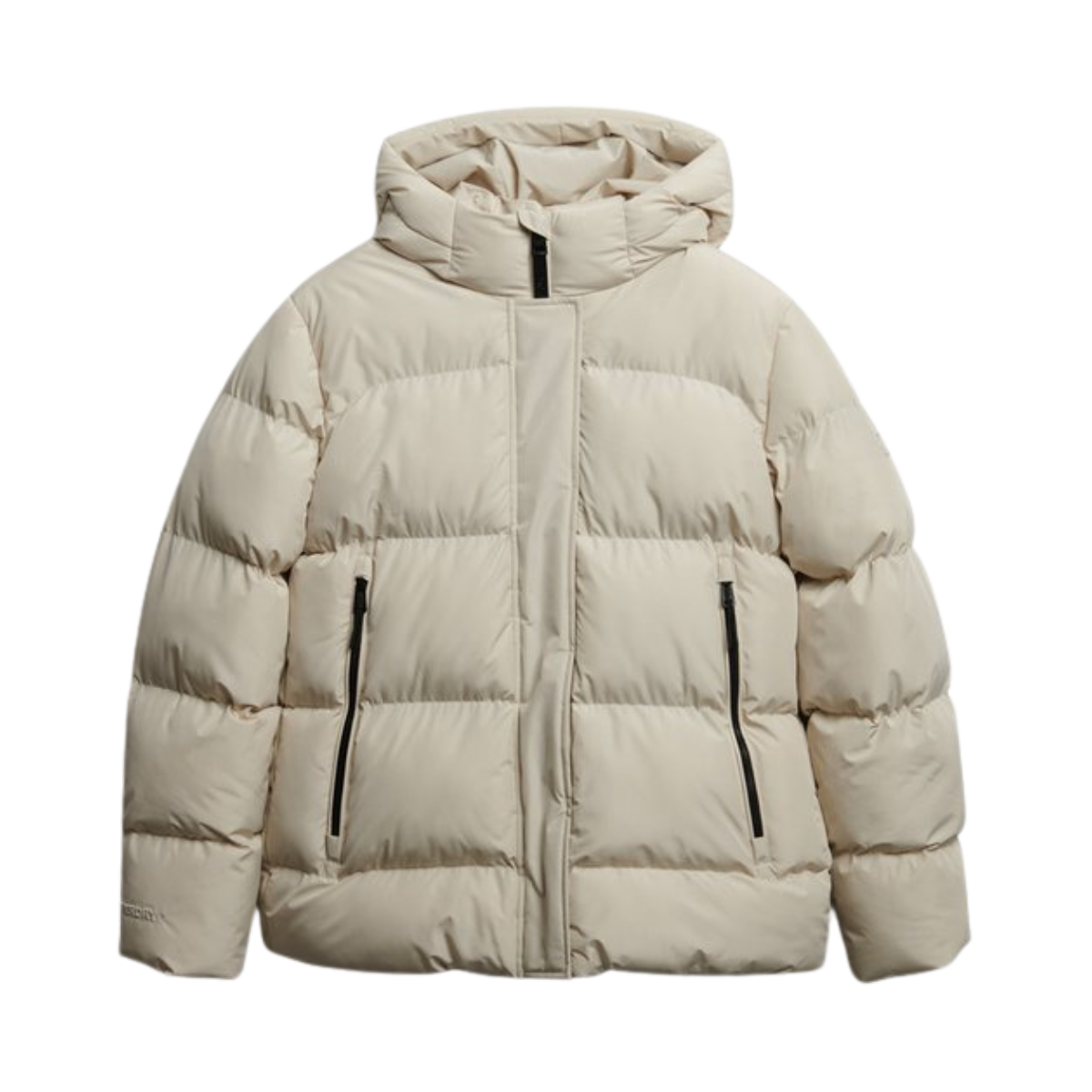 Hooded 5 Baffle Sports Puffer - RUT Oat Bran