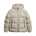 Hooded 5 Baffle Sports Puffer - RUT Oat Bran