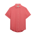 Riviera S/S Linen Shirt - Coral