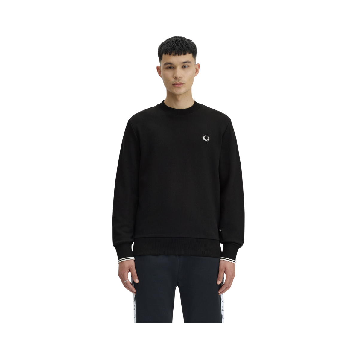 Crew Neck Sweatshirt - Black