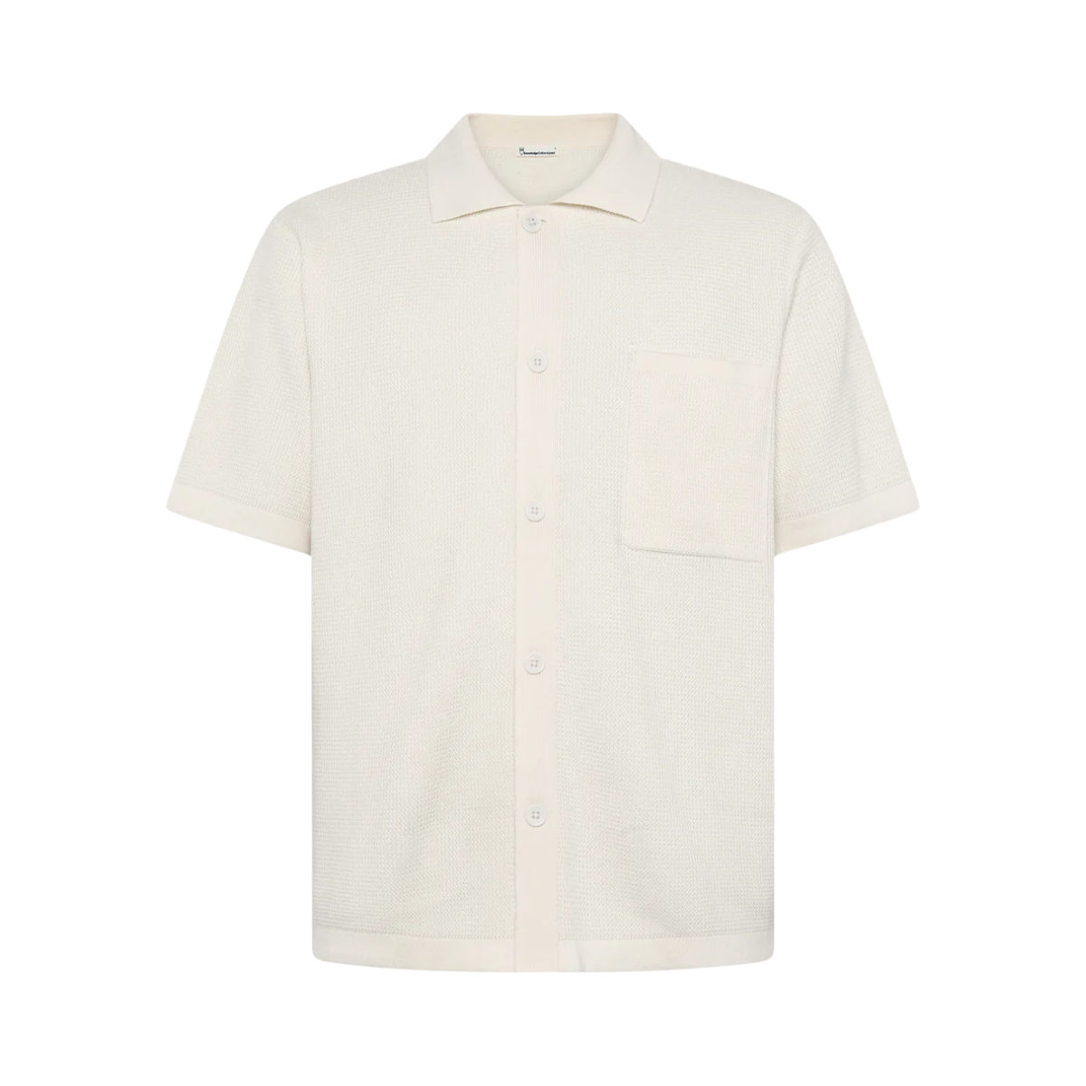 Cotton Knitted Shirt - Egret