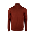 Pullover Knitted Half Zip - Dark Orange