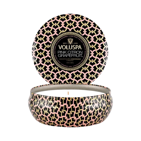 3 Wick Tin Candle - 5 Pink Citron Grapefruit