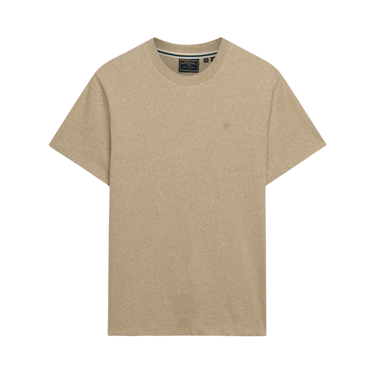 Essential Sdco Logo Emb Tee - Tan Brown Fleck Marl/Beige