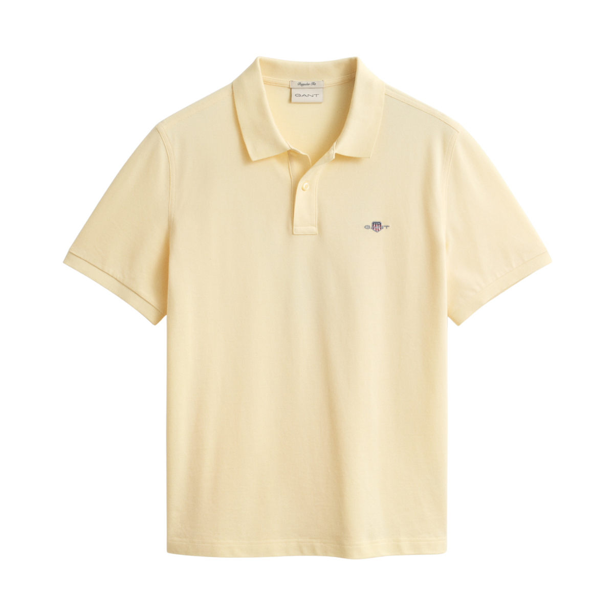 Shield SS Pique Polo - Vanilla Yellow