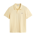 Shield SS Pique Polo - Vanilla Yellow