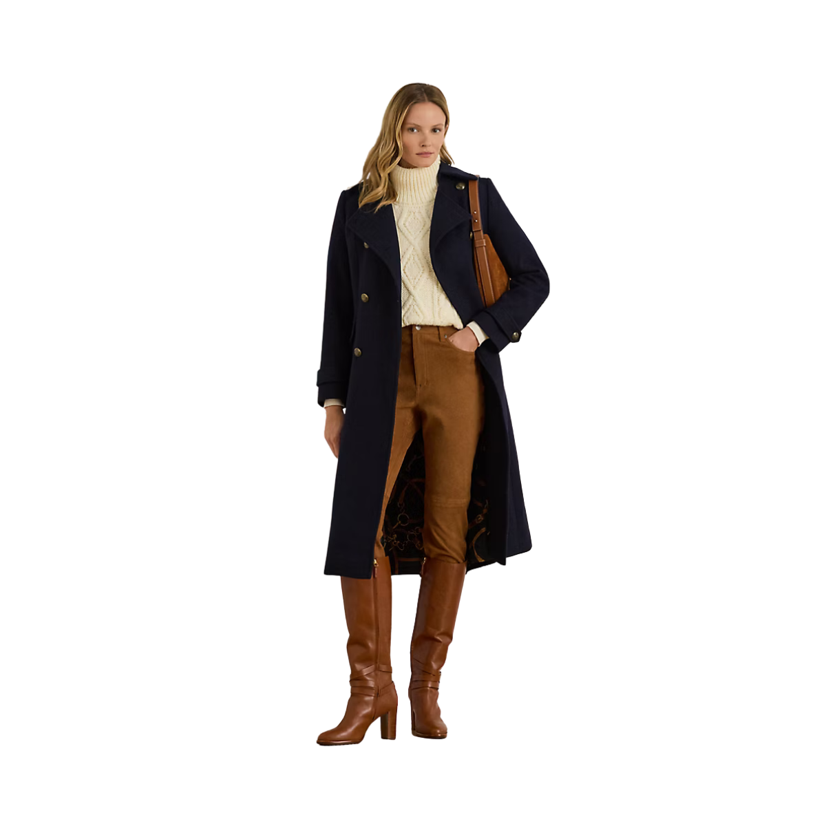 Twill DB 45 Lined-Coat - Regal Navy