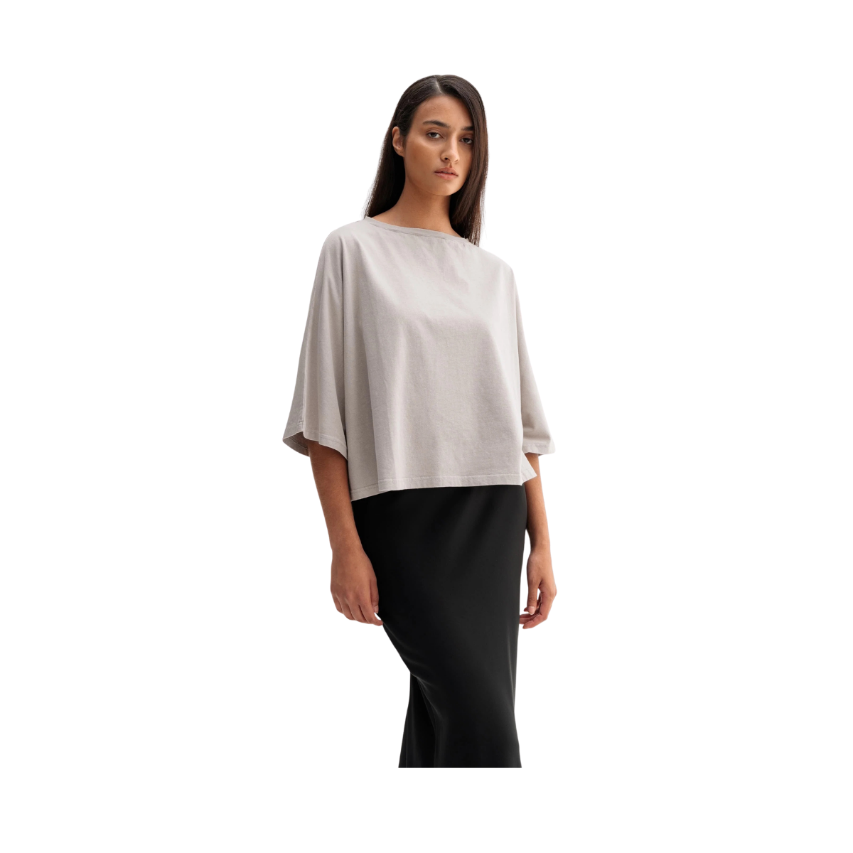 Thea Jersey Tee - Washed Greige
