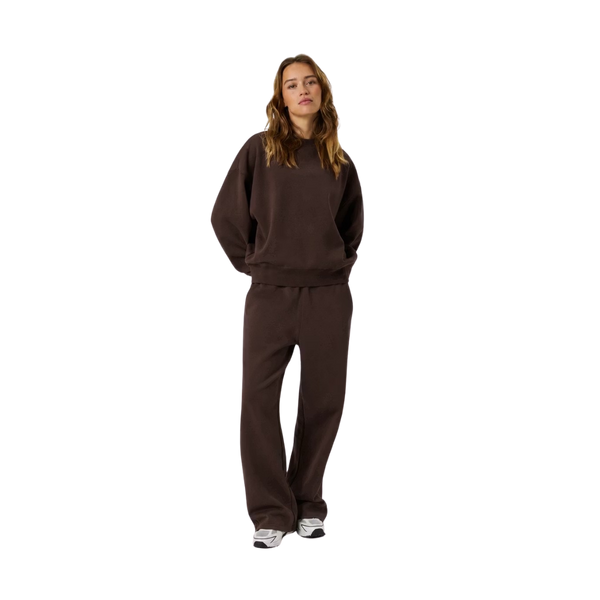 Studio Oversized Straight Sweatpants - Coffee Bean