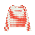 Celina Top - Cosy White/Tangerine Tango