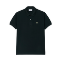 Short Sleeved Ribbed Coll - Dark green