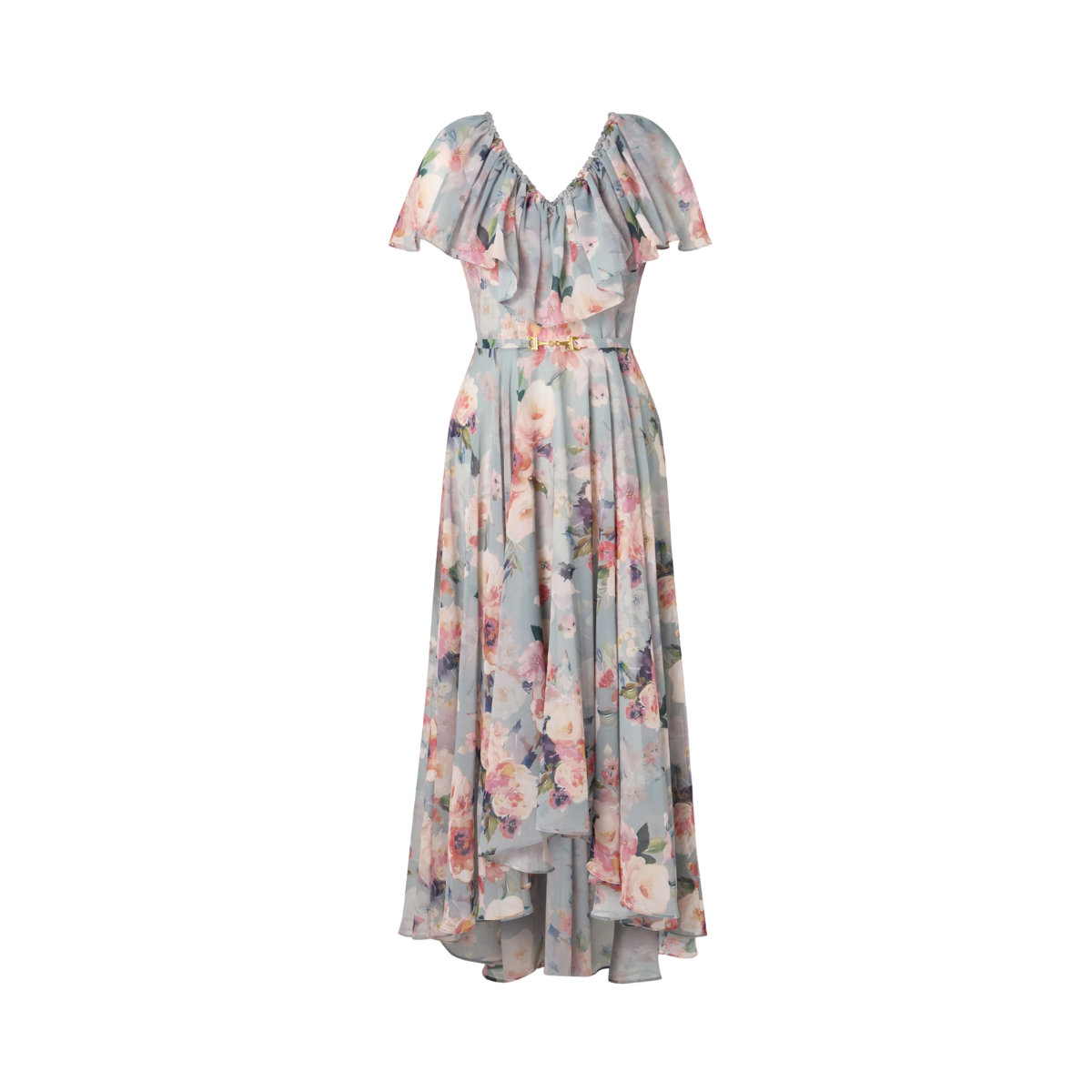 143 CAROLINE DRESS - PASTEL FLORAL